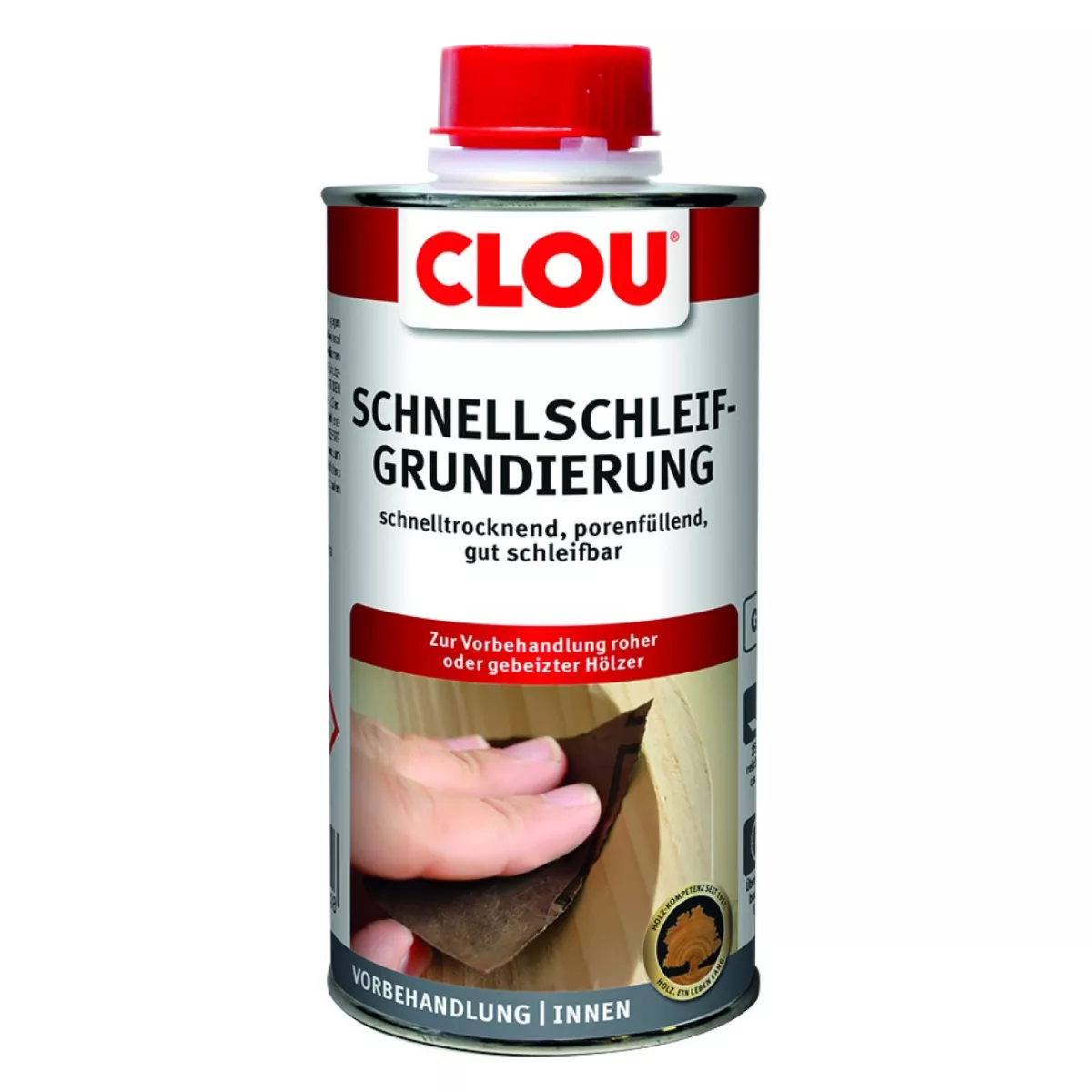 Clou Schnellschleifgrundierung farblos Grundierung Holzgrund G1 750 ml
