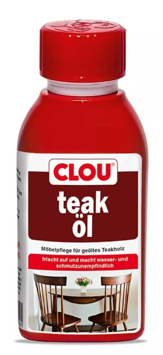 Clou Teak-Öl Wetterschutz Holzöl Möbel-Öl 150 ml