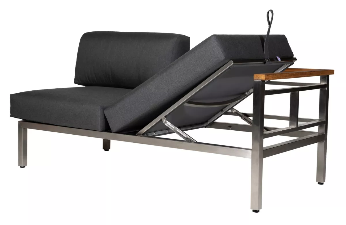 Diamond Garden Gomera Modul-Lounge Sofa lange Ecke rechts Armlehne Teak