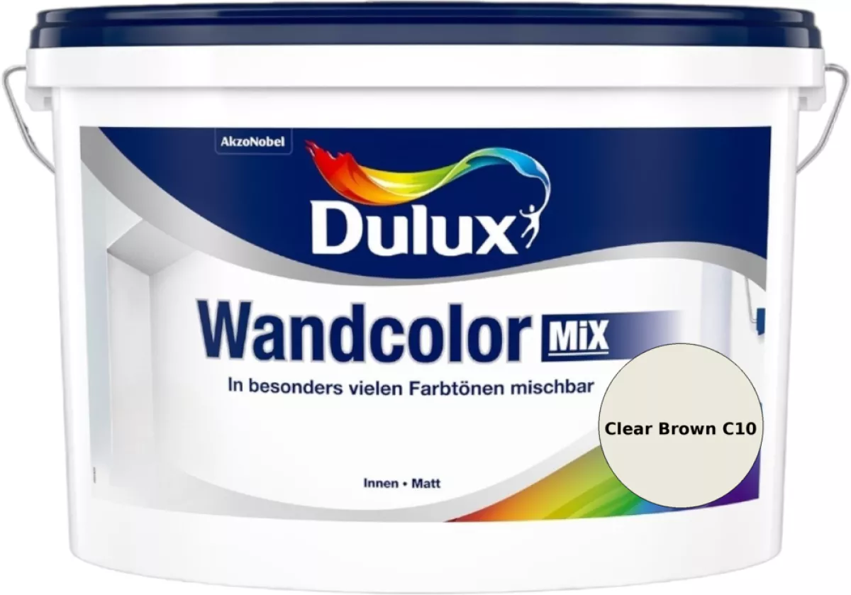 Dulux Wandcolor Mix Innenfarbe Clear Brown C10 Wunschfarbton 2,5 L