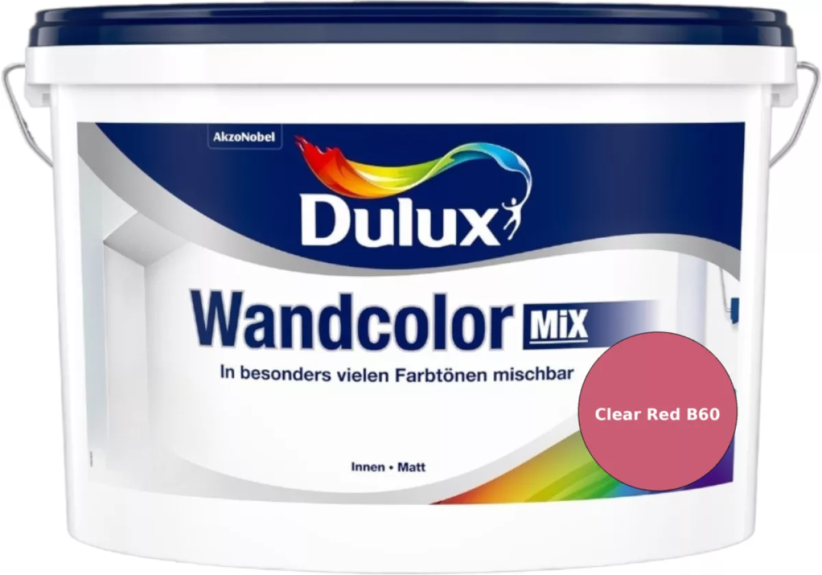 Dulux Wandcolor Mix Innenfarbe Clear Red B60 Wunschfarbton 2,5 L