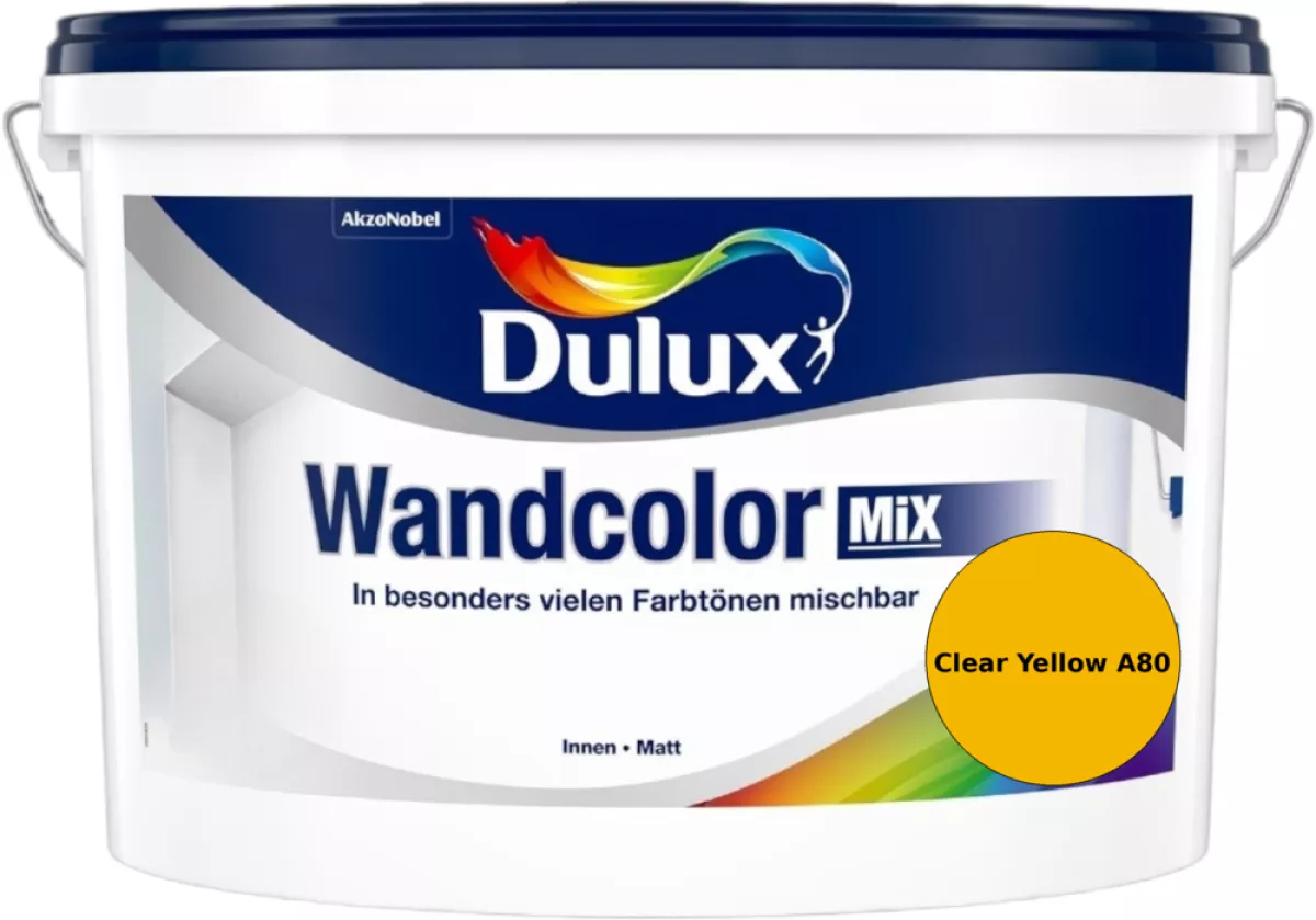 Dulux Wandcolor Mix Innenfarbe Clear Yellow A80 Wunschfarbton 5 L