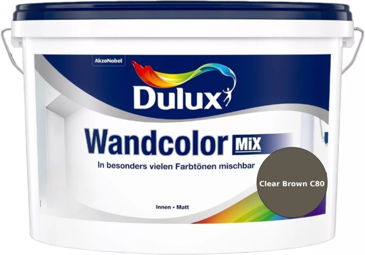 Dulux Wandcolor Mix Innenfarbe Clear Brown C80 Wunschfarbton 5 L
