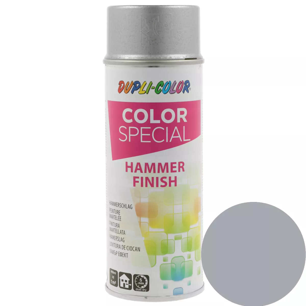 DUPLI-COLOR Color-Spray Hammerschlag Silber 400 ml