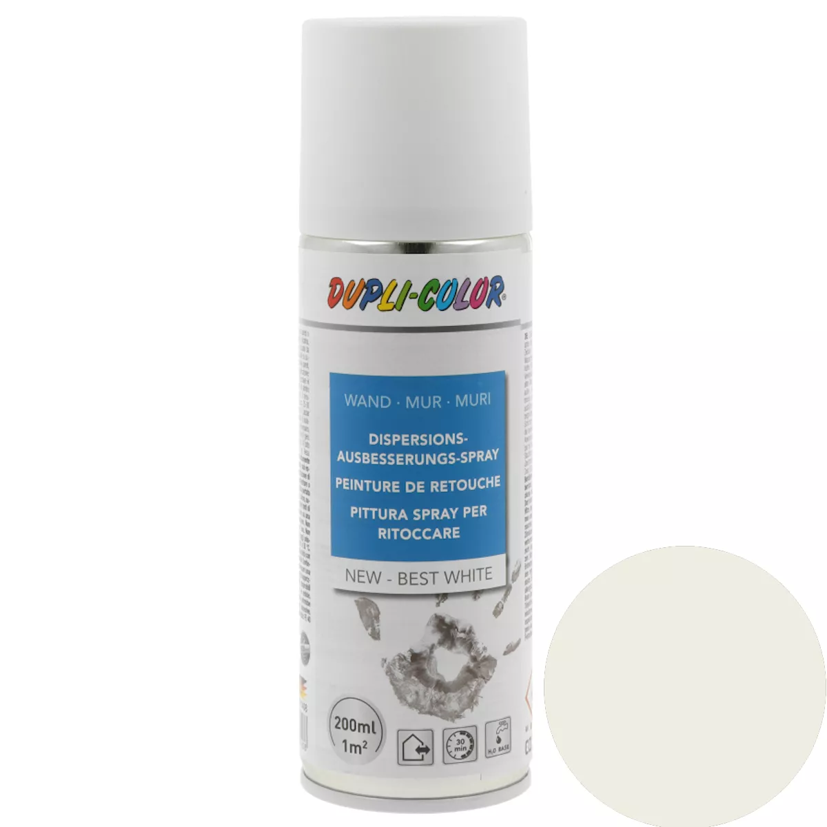Dupli-Color Wandfarbe Ausbesserungsspray weiss 200 ml