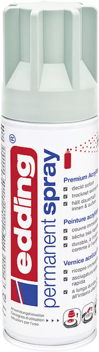 edding Permanent Spray 5200 Spraydosen Premium-Acryllack Sprühlack Mellow Mint matt 200ml