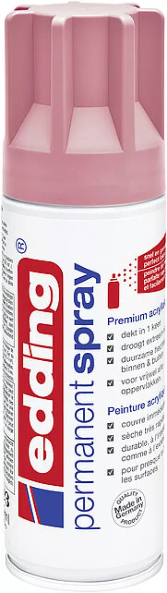 edding Permanent Spray 5200 Spraydosen Premium-Acryllack Sprühlack Edel Mauve matt 200ml