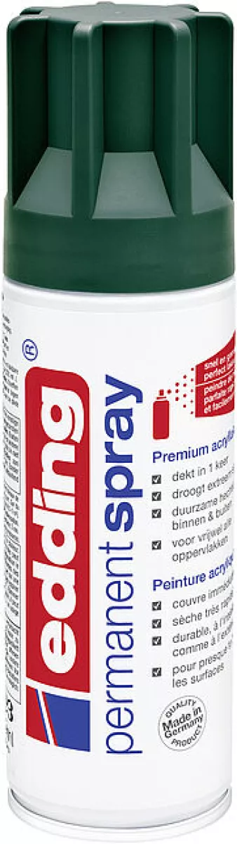 edding Permanent Spray 5200 Spraydosen Premium-Acryllack Sprühlack Moosgrün matt 200ml