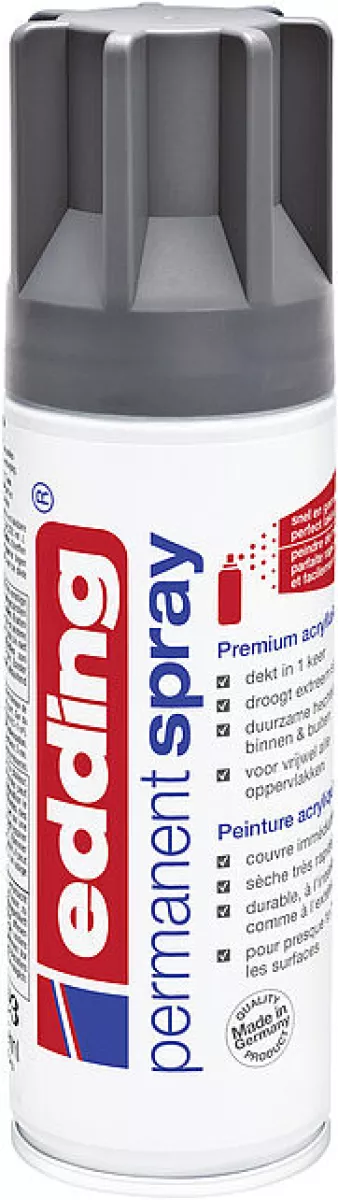 edding Permanent Spray 5200 Spraydosen Premium-Acryllack Sprühlack Anthrazit matt 200ml