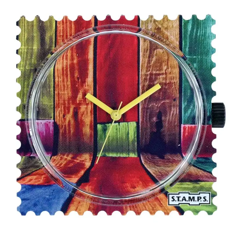 STAMPS Uhr Zifferblatt Colorful Walls