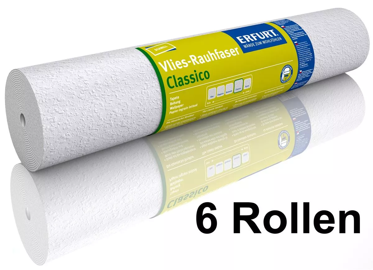 Erfurt Vliestapete Rauhfaser Classico Tapete 6 Rollen 47,7m²