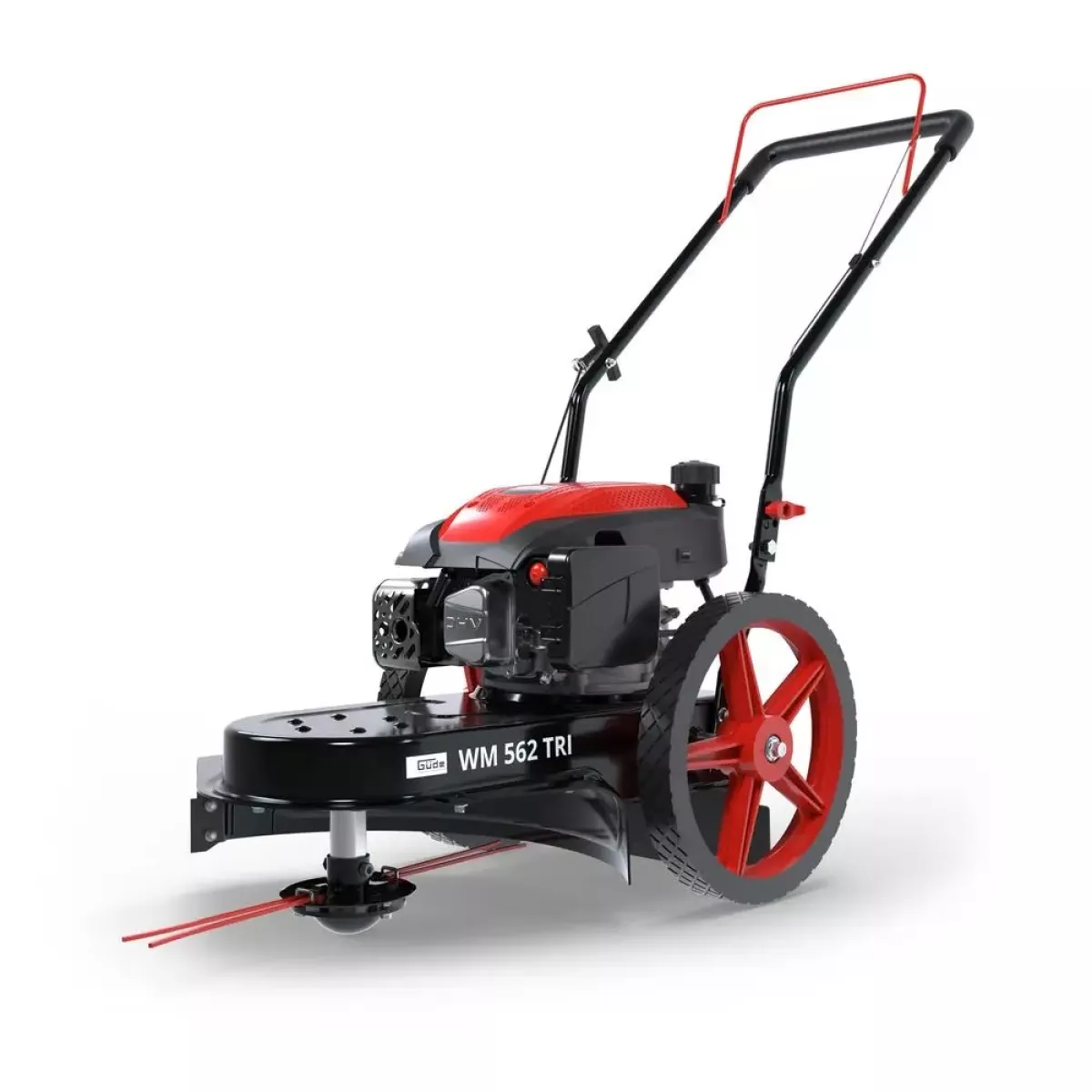 Güde Benzin Wiesenmäher WM 562 TRI - Rasenmäher Fadenmäher Hochgrasmäher 560 mm Schnittbreite 4 PS