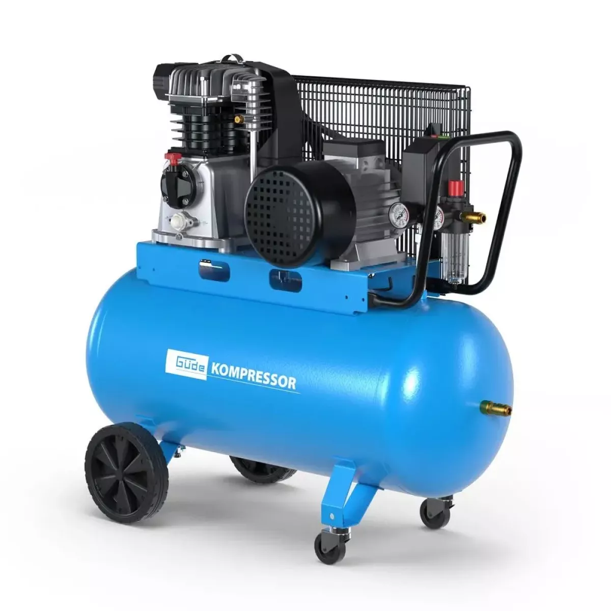 Güde Druckluft Kompressor 700/10/100 - 400 V, 4 kW, 10 Bar - ölgeschmiert