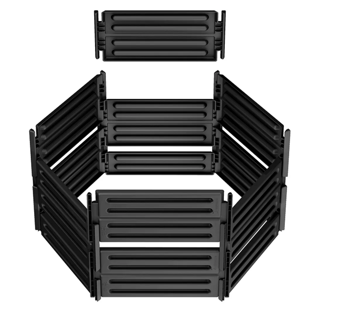 Garantia 2in1 Wasserbehälter 300 L, graphite grey, mit integrierter Pflanzschale
