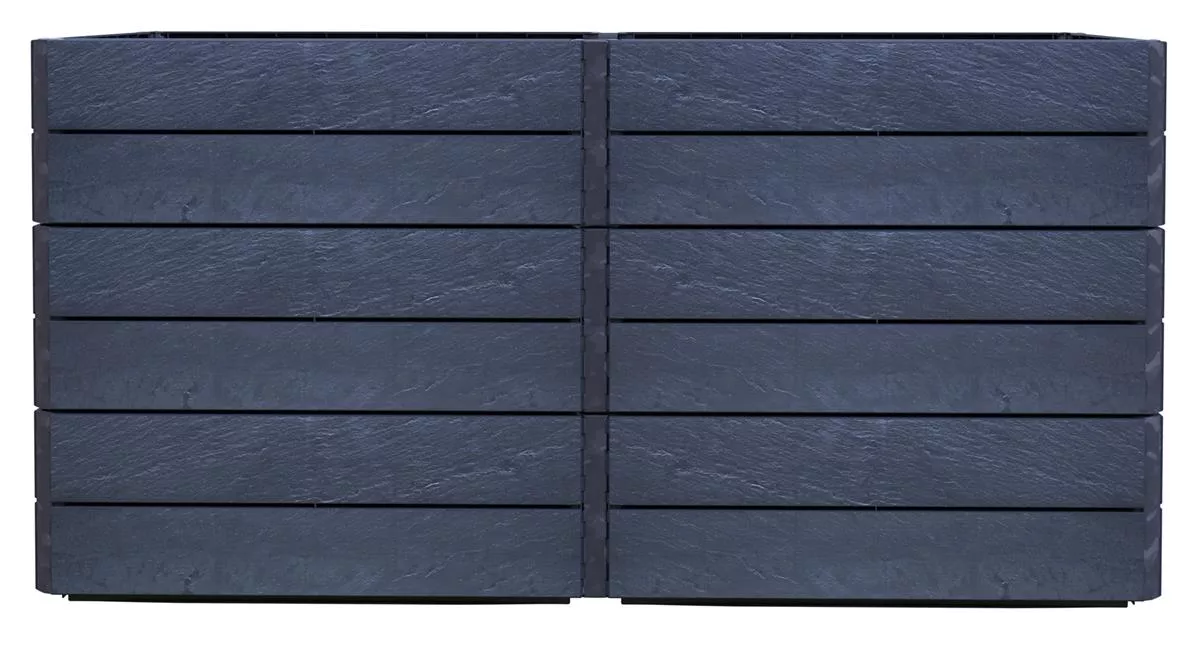 Garantia ERGO QUADRO 2L 75 Hochbeet Stone inkl. FLORA
