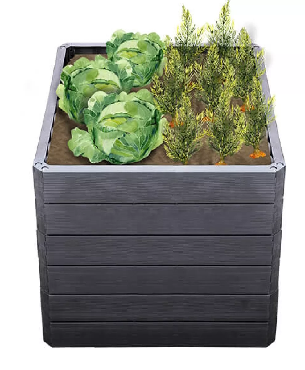 Garantia ERGO QUADRO S 50 Hochbeet Wood, inkl. FLORA