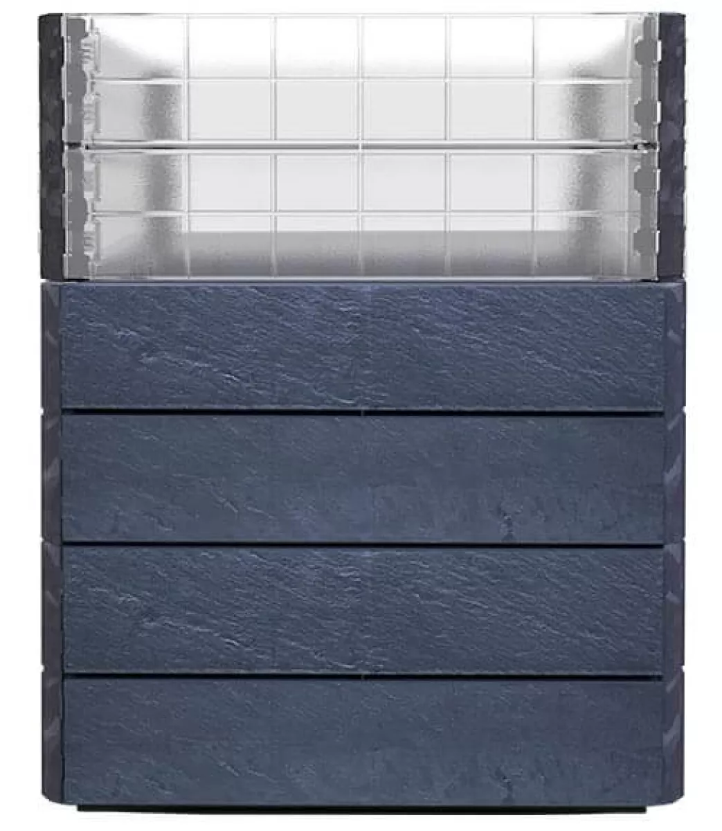 Garantia ERGO QUADRO Turbo S 50 Hochbeet Stone inkl. FLORA