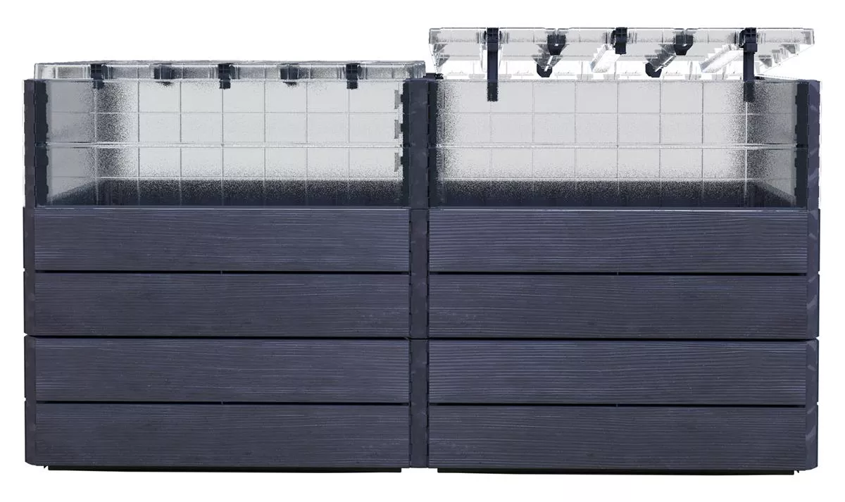 Garantia ERGO QUADRO TurboPlus 2L 80 Hochbeet Wood inkl. FLORA