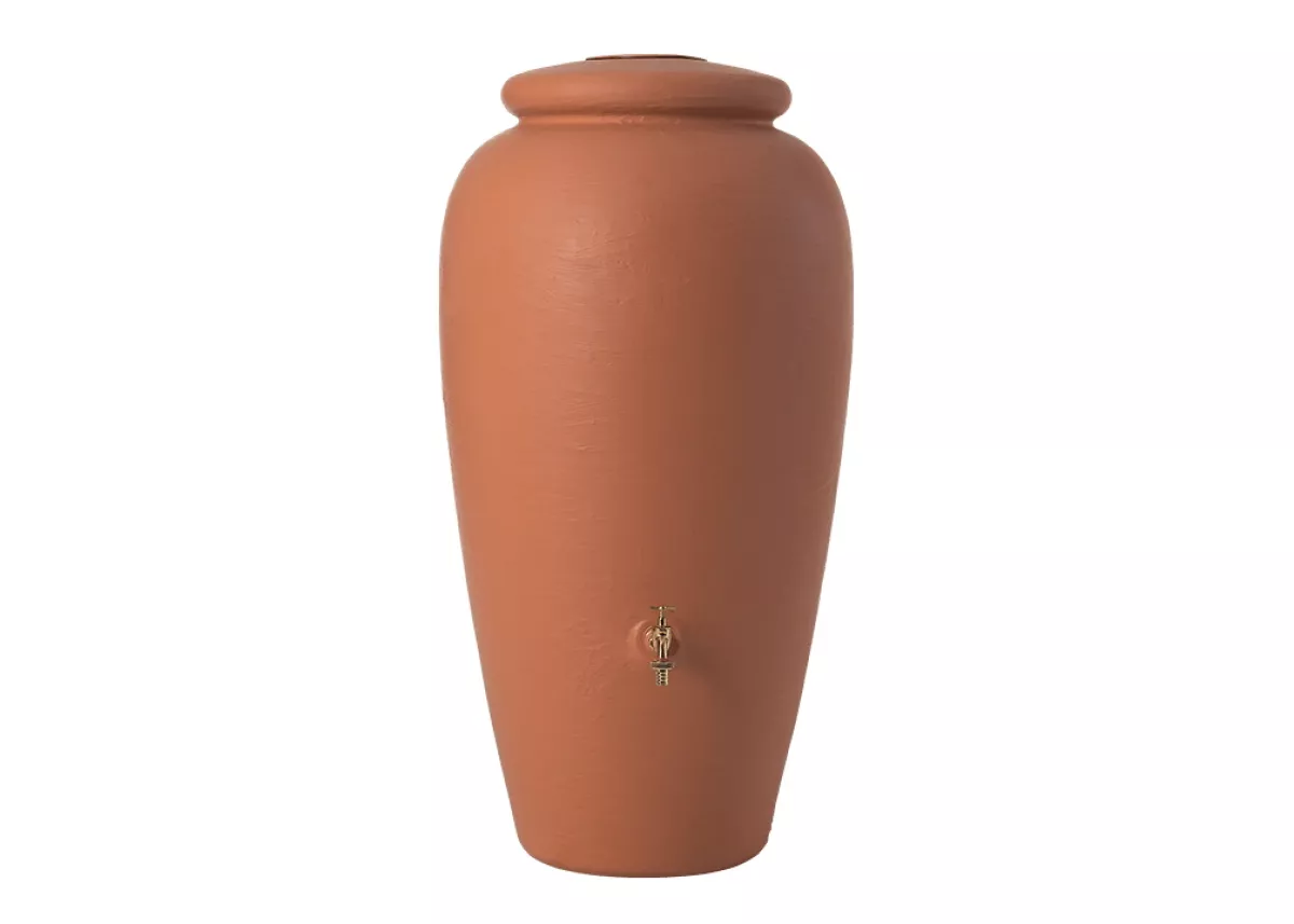 GARANTIA Regenwassertank Regenwasserspeicher Regentonne Regen-Amphore 300 L terrakotta