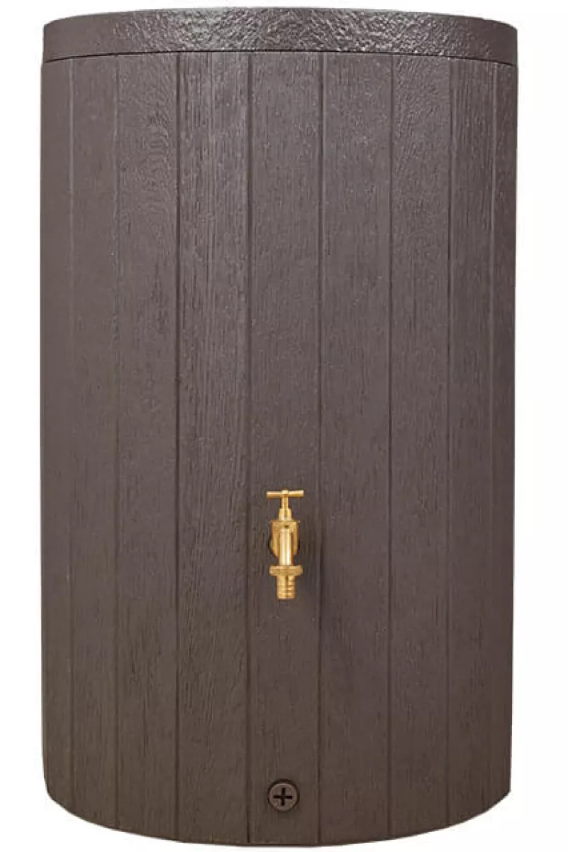 Garantia TIMBER Regenspeicher 230 L braun Deckel kindersicher verriegelbar