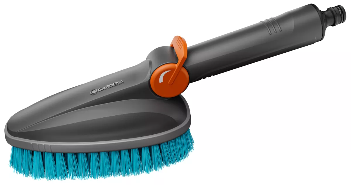 Gardena Cleansystem Handbürste M hard mit Schlauchanschluss