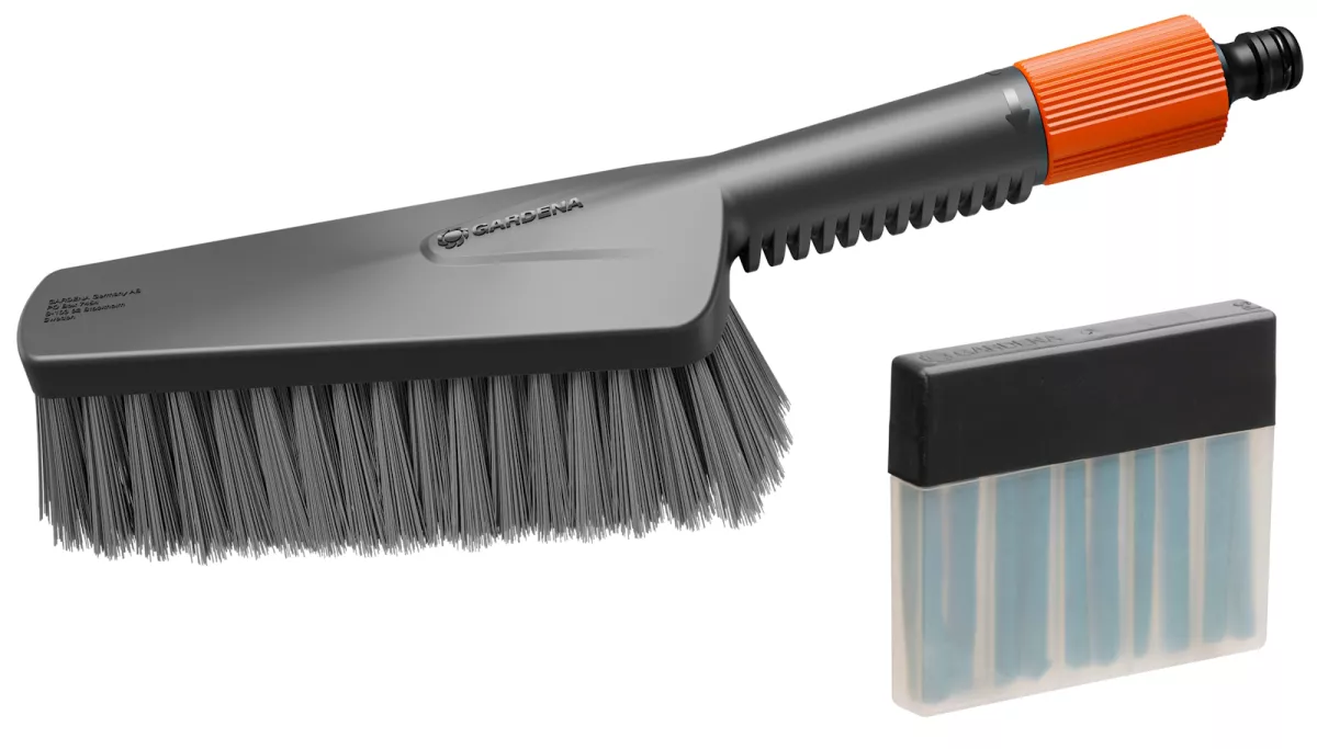 Gardena Cleansystem Wasch-Set mit Handbürste M soft mit Seifenstäbchen