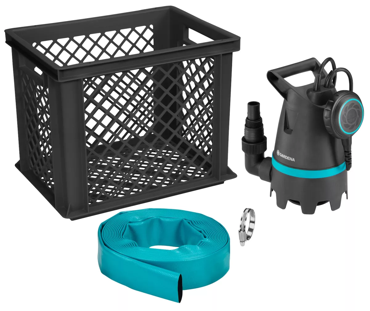 Gardena Hochwasser-Set 10500 BASIC 400 W Schmutzwasser-Tauchpumpe