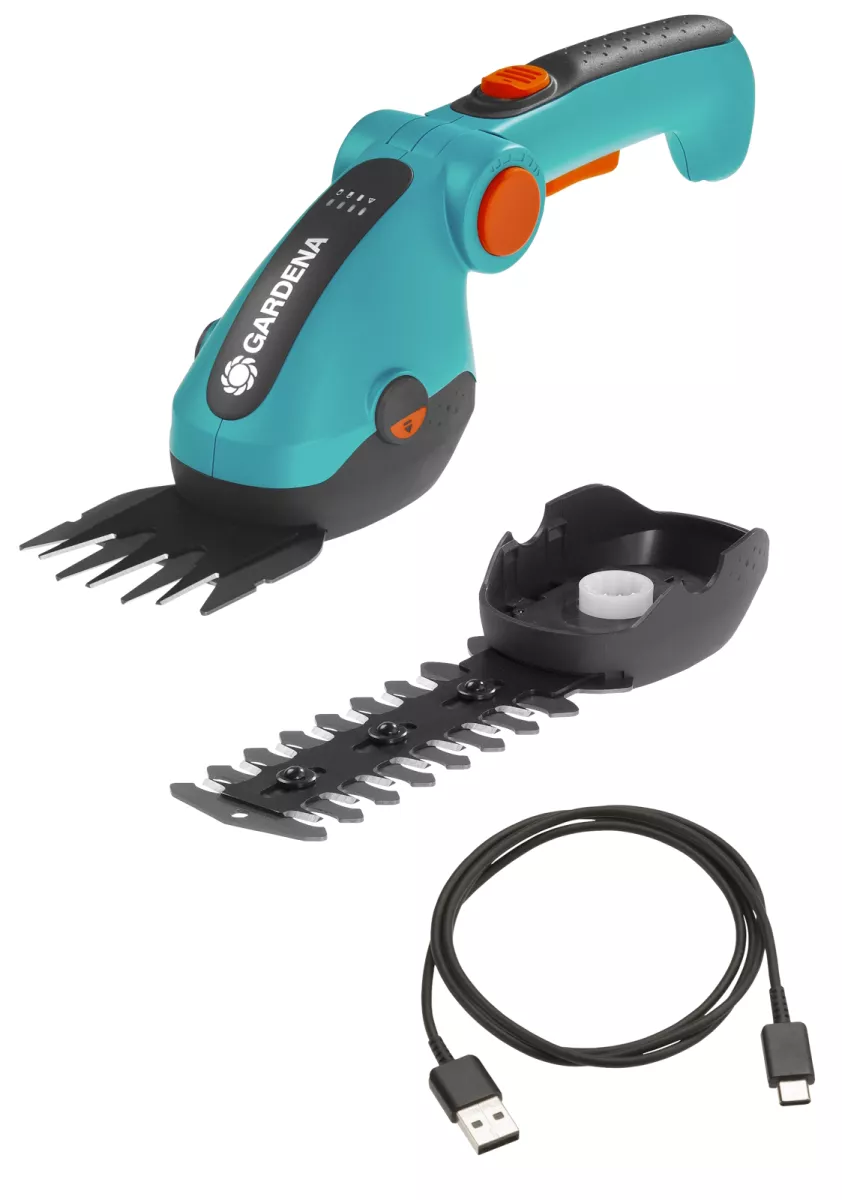 Gardena Set Akku-Grasschere ComfortCut Li + Strauchmesser