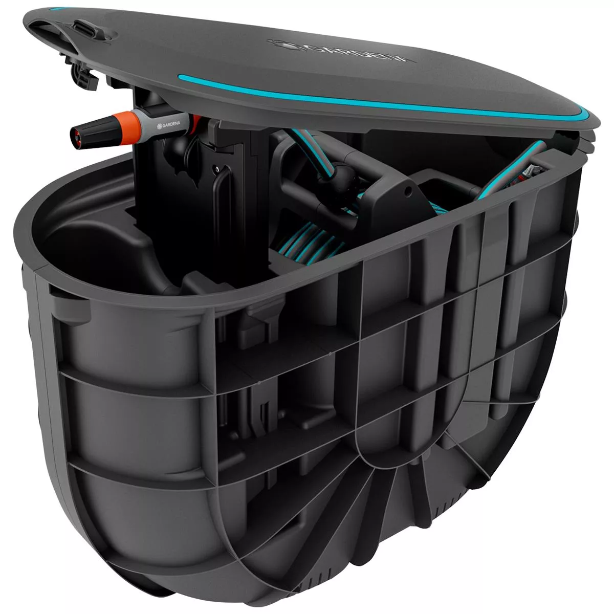 Gardena Undercover Schlauchbox RollUp M mit 20 m Schlauch