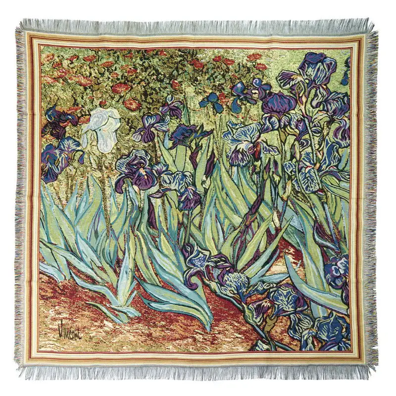 Gobelin Tischdecke Iris van Gogh 140 x 140