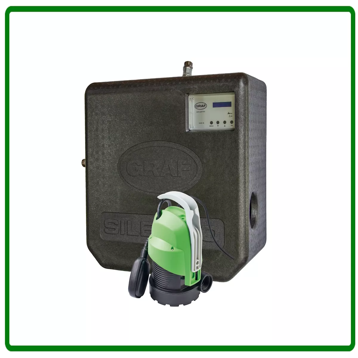 GRAF Aqua-Center-Silentio 15/4 Press mit Abdeckhaube und Ladepumpe