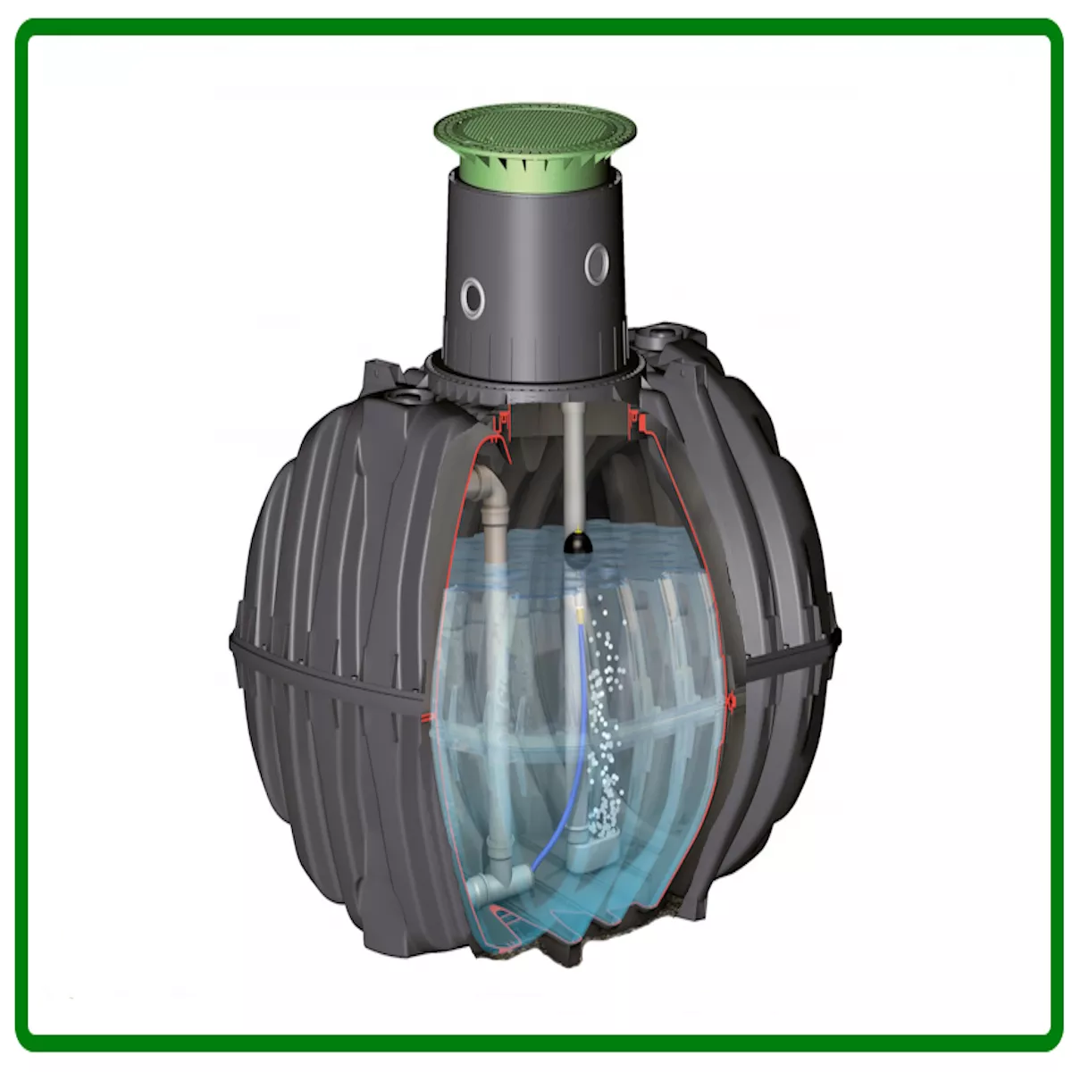 GRAF CARAT Retentionszisterne Plus 3750L RV=1500L/NV=2250L Rückhaltetank