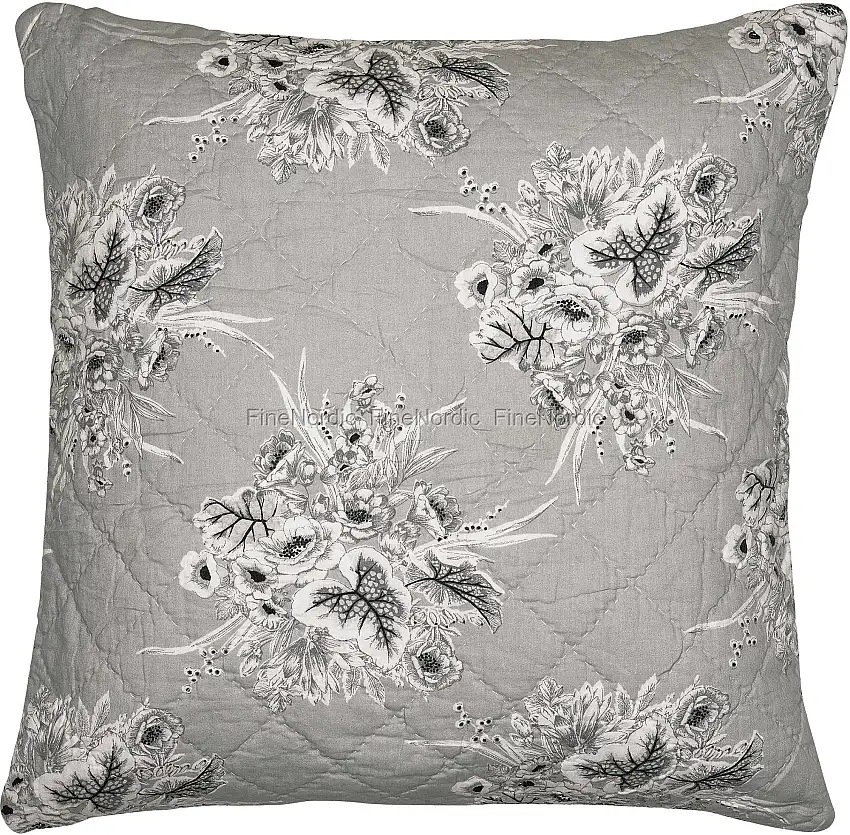 GreenGate Kissenhülle - Cushion Cover Felicity Grey 50 x 50 cm