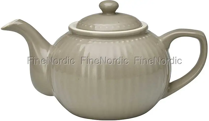 GreenGate Teekanne - Teapot Alice Warm Grey