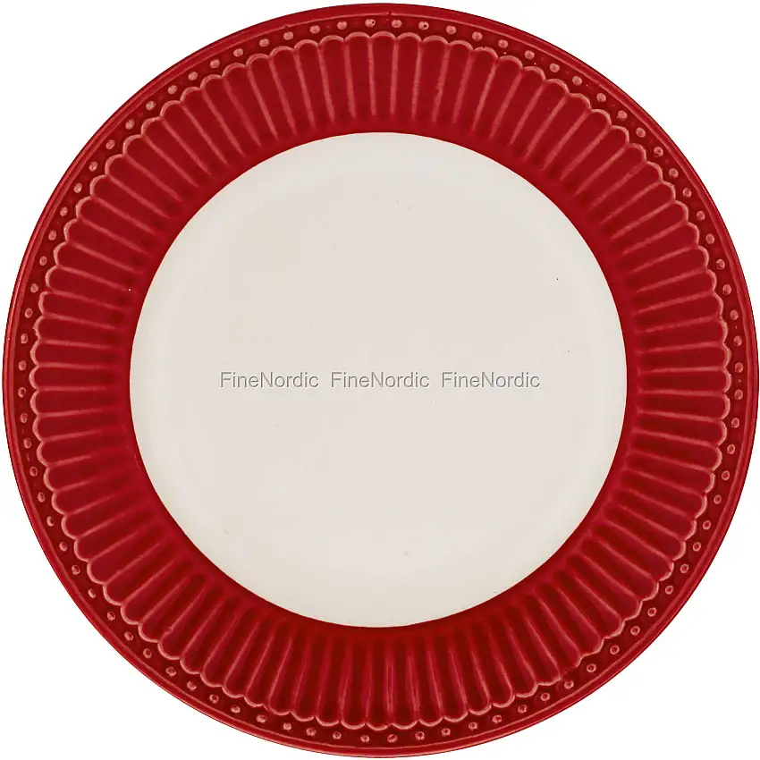 GreenGate Teller - Plate Small Alice Red