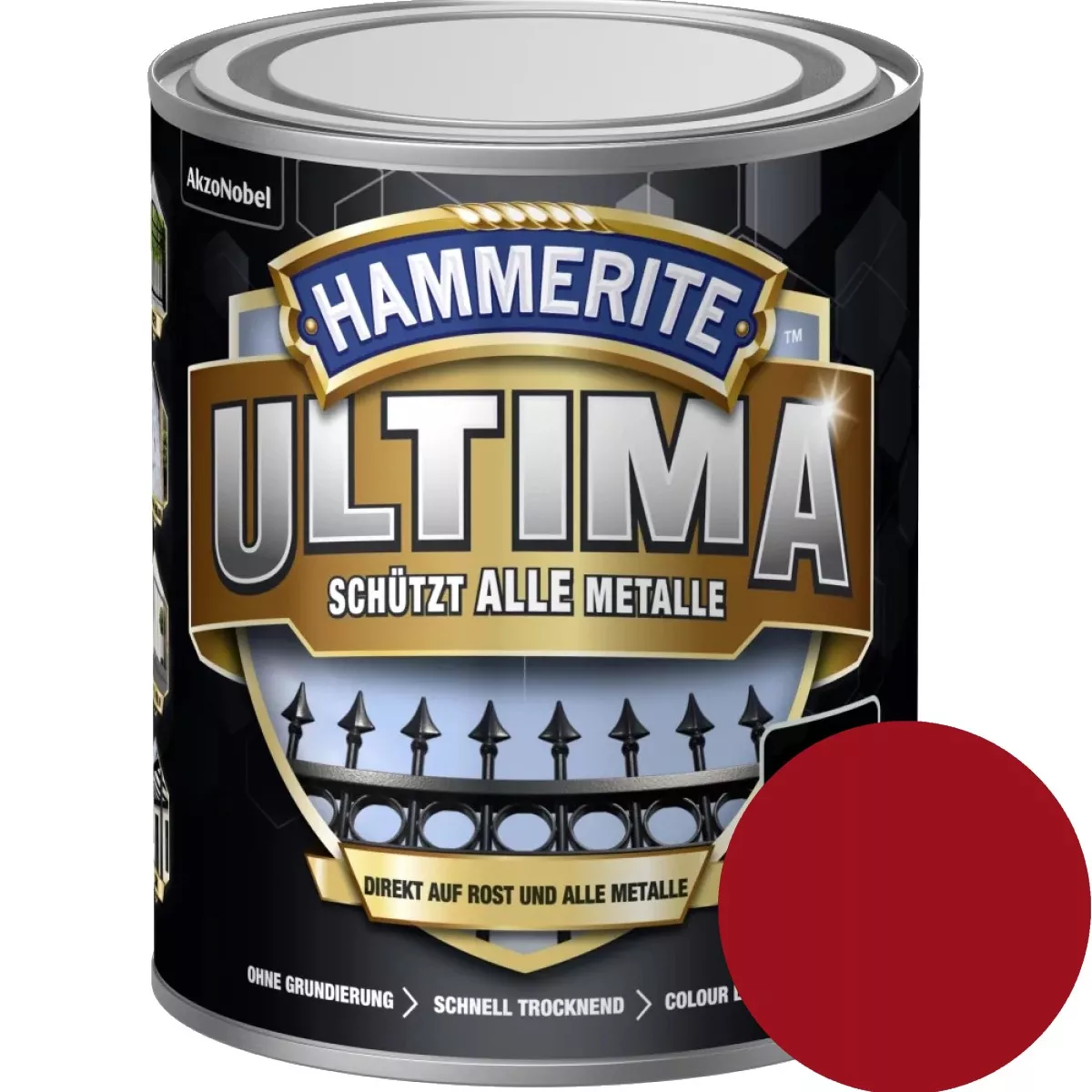 Hammerite Metallschutzlack ULTIMA glänzend Rubinrot RAL 3003 750ml Rostschutz