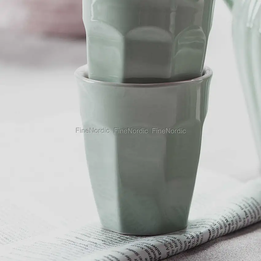 Ib Laursen Cafe Latte Becher aus Keramik - Mynte Green Tea