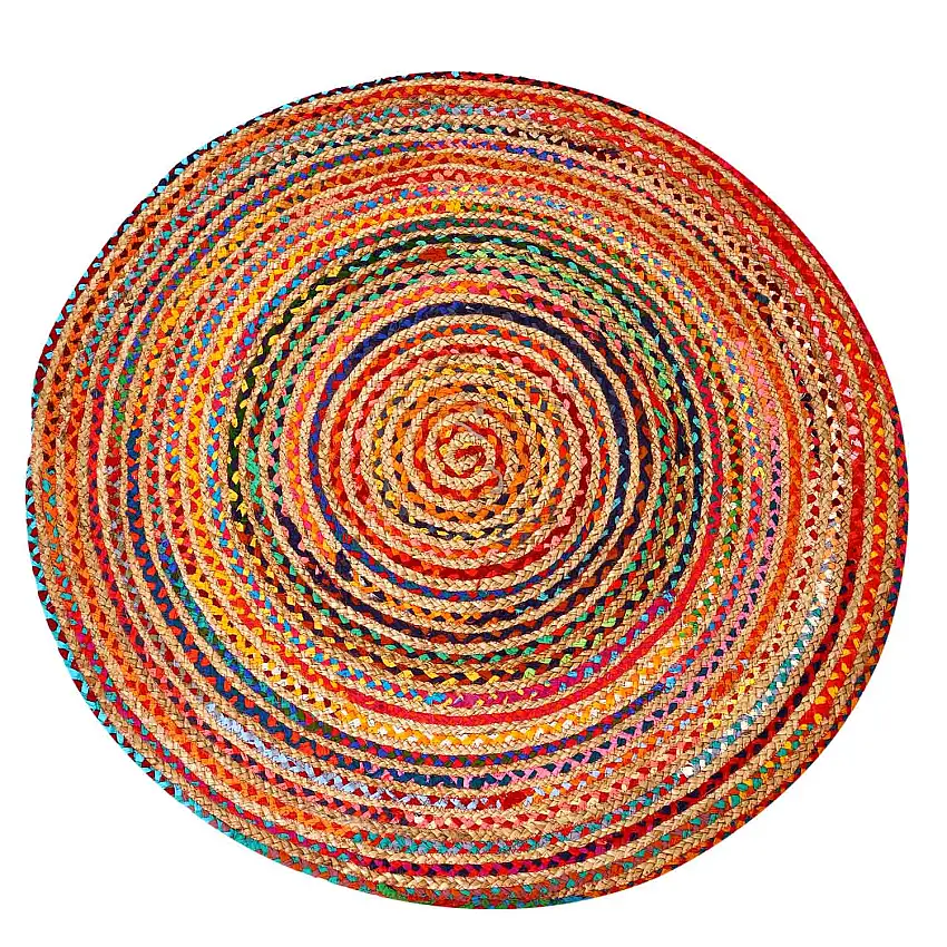 Jute Teppich Tamani bunt
