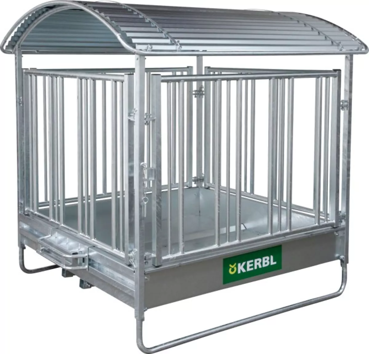 Kerbl Pferde-Viereckraufe mit Sicherheitsfreßgitter 2 x 2 m