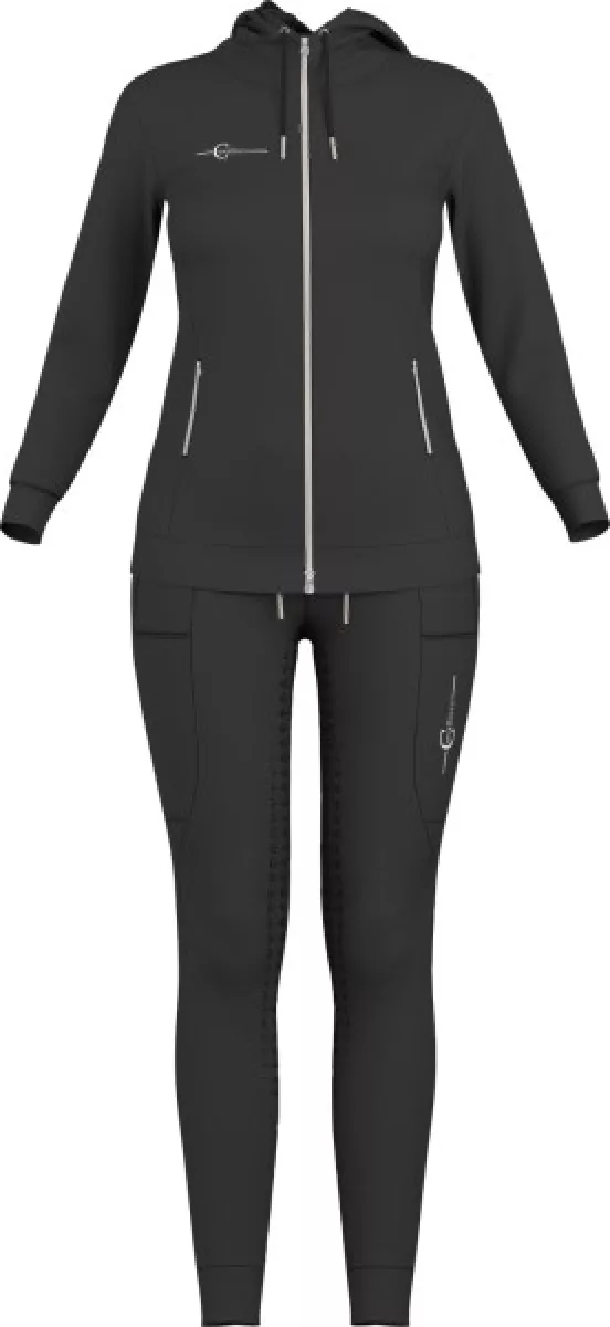 Kerbl Reit-Trainingsanzug Damen graphite grau S (36)