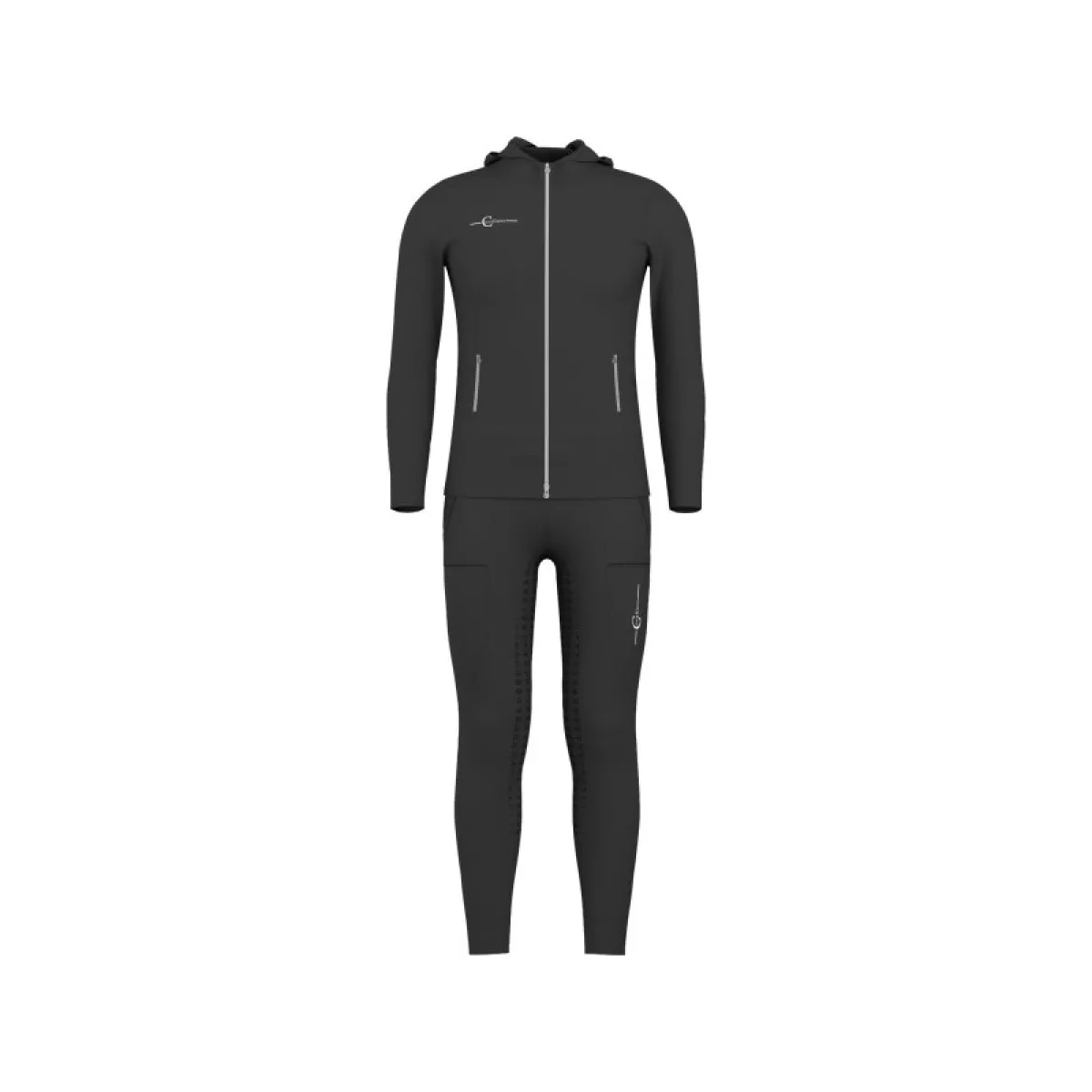 Kerbl Reit-Trainingsanzug Kinder graphite grau Gr. 128/134
