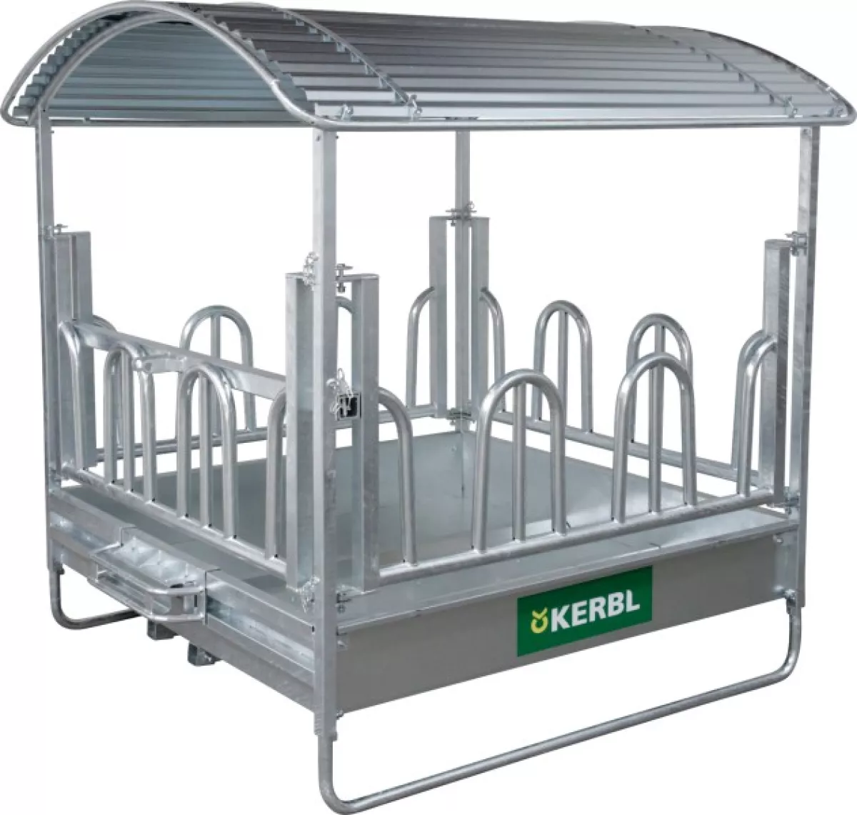 Kerbl Viereckraufe mit Palisaden- freßgitter 2 x 2m