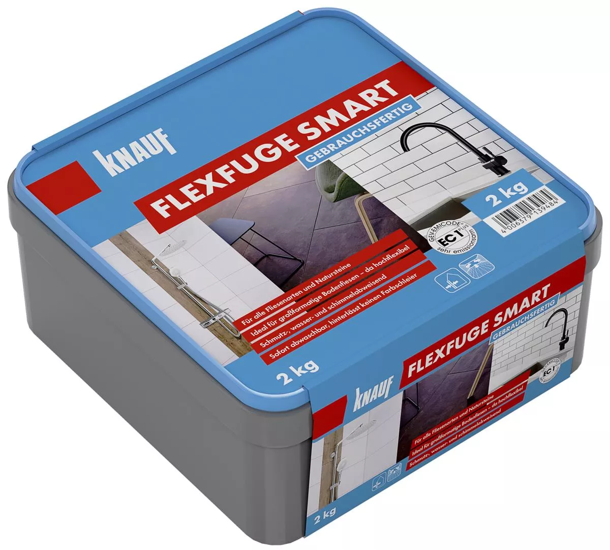 Knauf Flexfuge smart Fugenmasse schwarz 2 kg