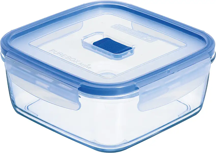 Luminarc, Pure Box Active - Vorratsdose, quadratisch, 14,9 x 14,9 cm/ 0,76 ltr.