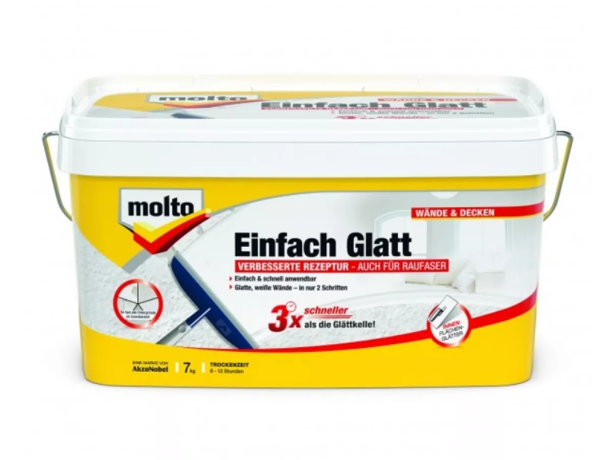 Molto Einfach Glatt Innen-Fertigspachtel 7 kg
