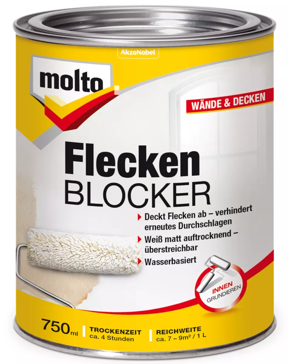 Molto Flecken Blocker 0,75 l Grundierung gegen Flecken wasserbasiert