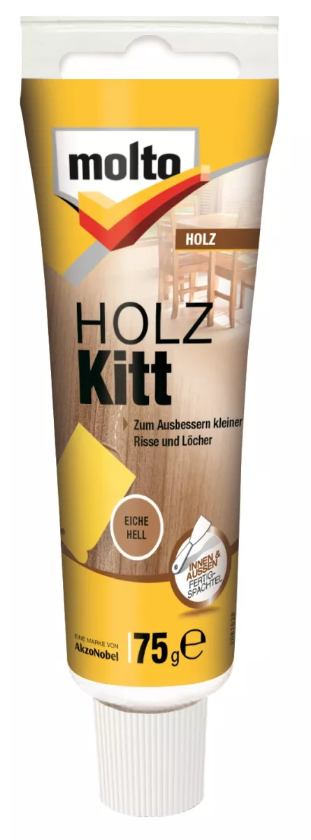 Molto Holz Kitt Eiche Hell 75g Ausbessern kleiner Risse und Löcher