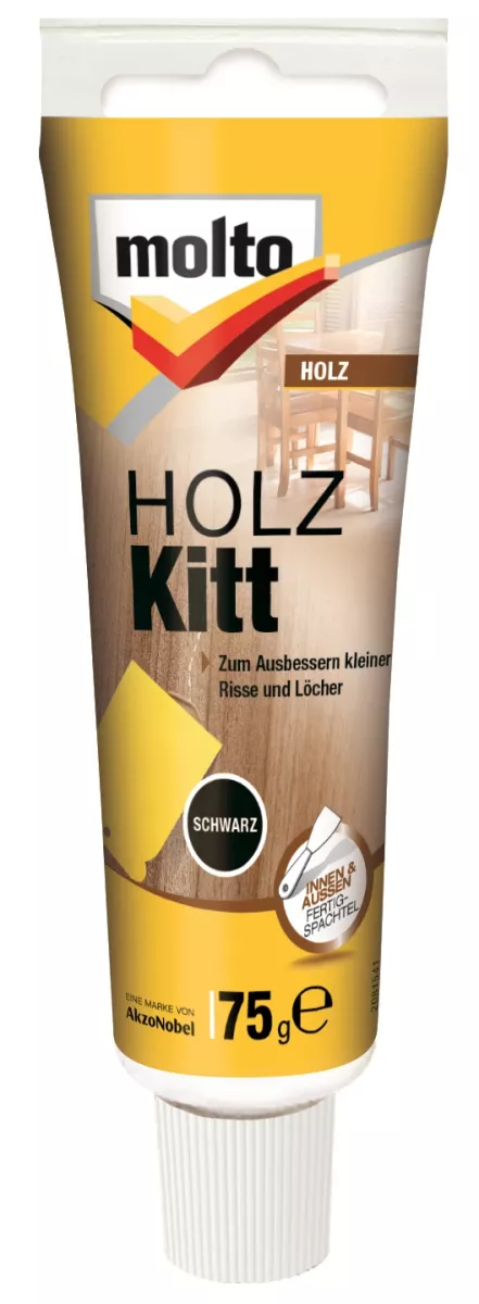 Molto Holz Kitt Schwarz 75g Ausbessern kleiner Risse und Löcher