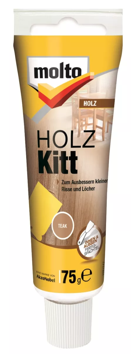 Molto Holz Kitt Teak 75g Ausbessern kleiner Risse und Löcher