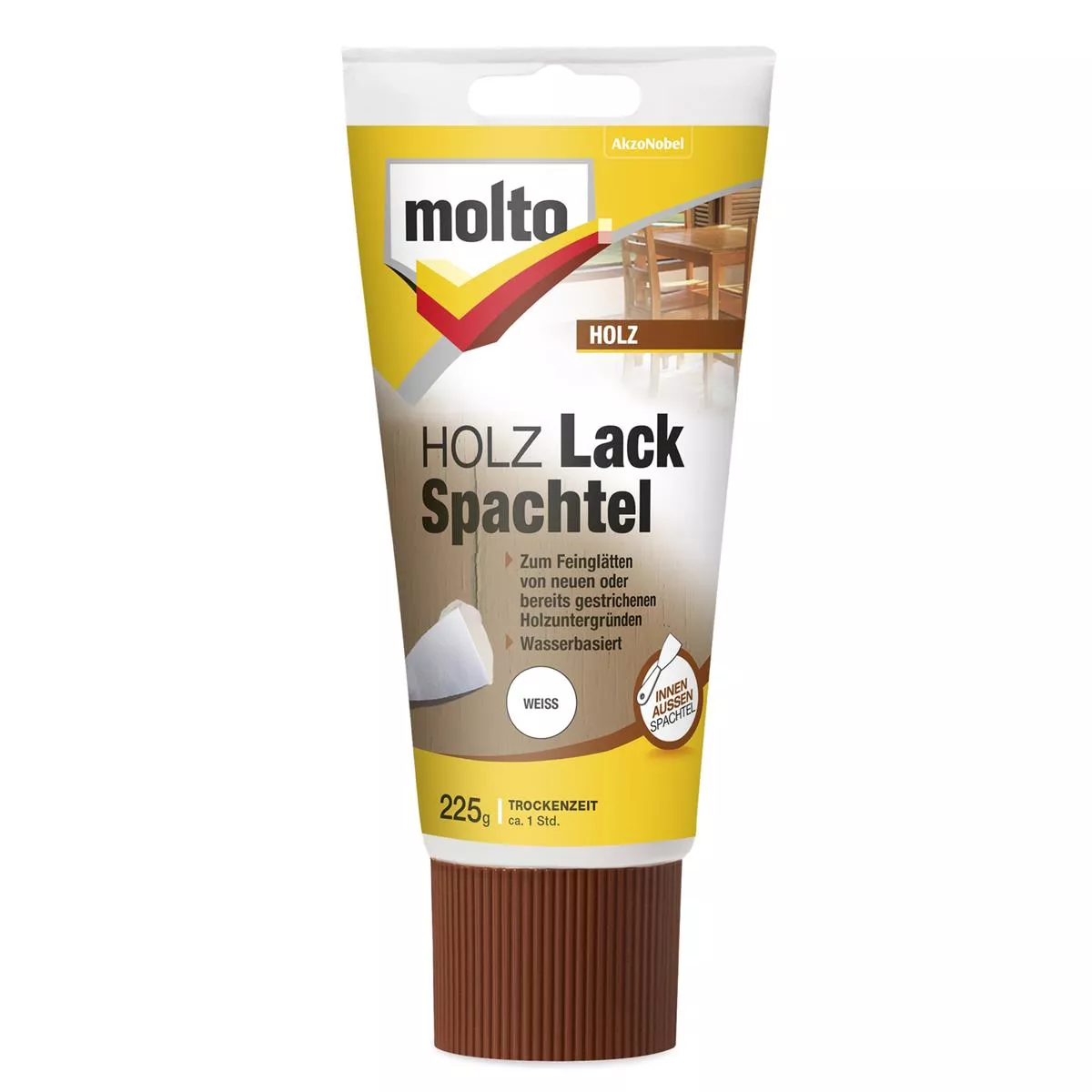 Molto Holz Lack Spachtel 225g Feinglätten von Holzuntergründen
